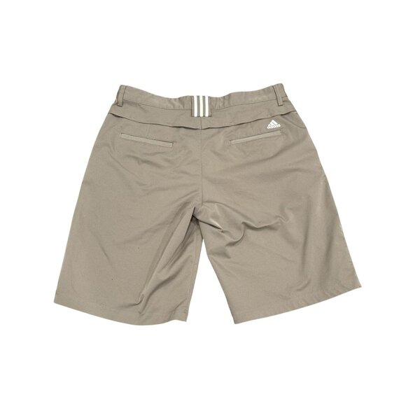 Adidas Clima Cool Mens Khaki Grey Lightweight Shorts 34 Waist - Picture 3 of 4